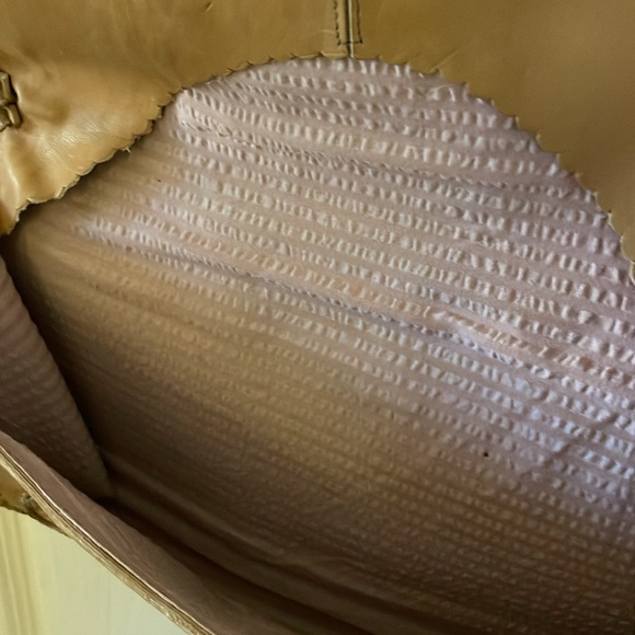 VINTAGE gorgeous braided hand tooled leather purse shoulder bag - Picture 8 of 11